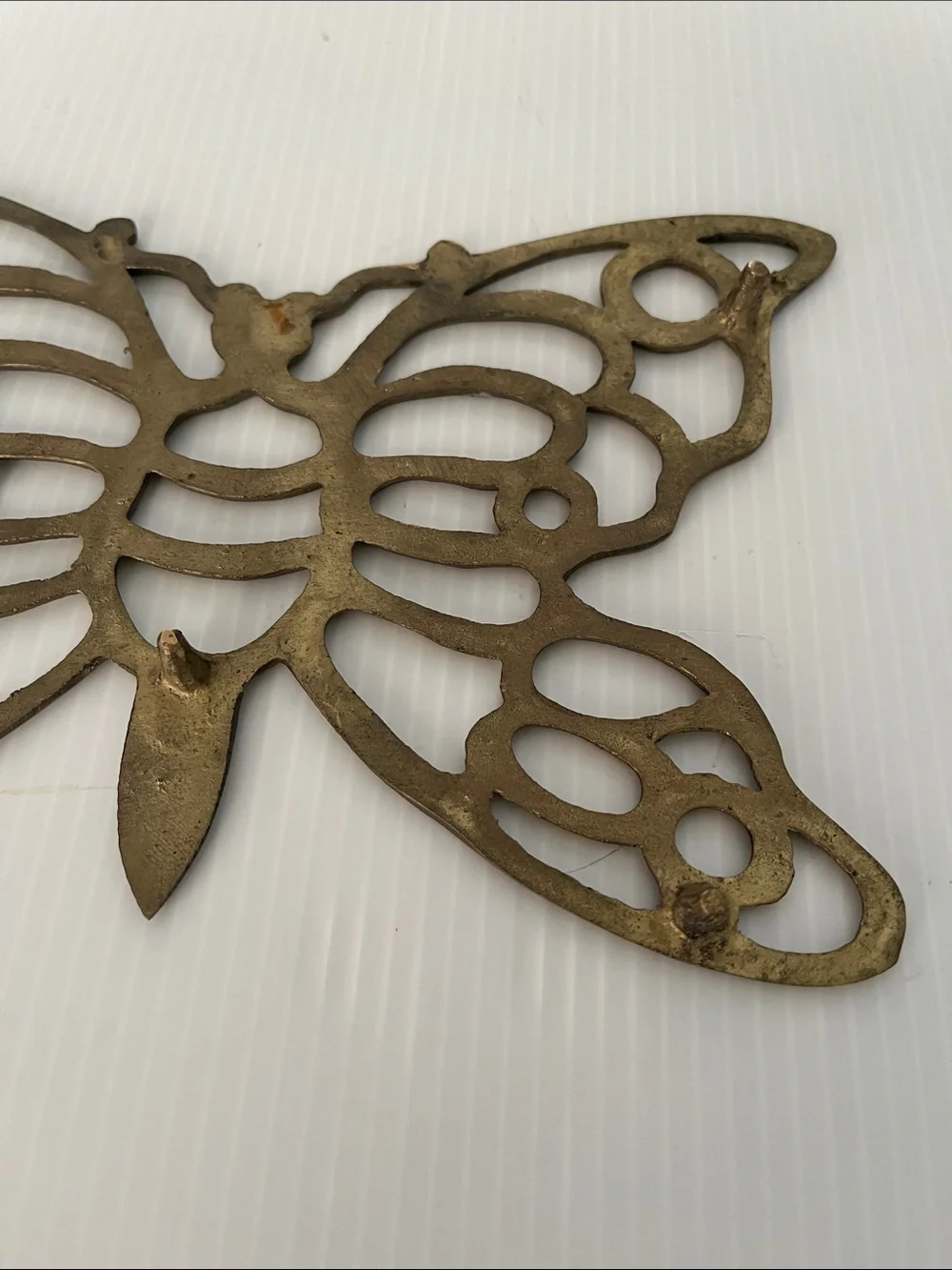 Vintage Brass Butterfly Trivet/ Wall Decor